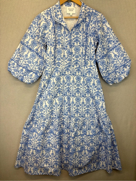 Hyacinth House Dresses & Skirts - Tuckernuck Hyacinth House Baby Blue Floral Hillsborough Dress XS Cottagecore EUC